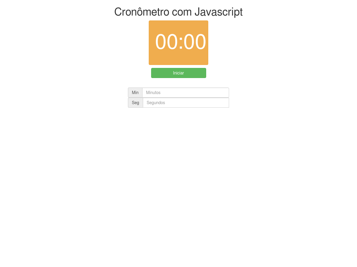 Cronometro Html Javascript 2025