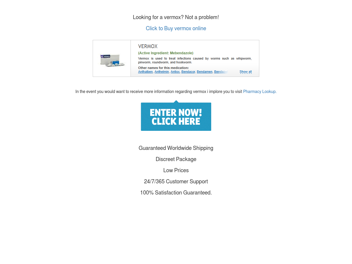 Mebendazole online bestellen