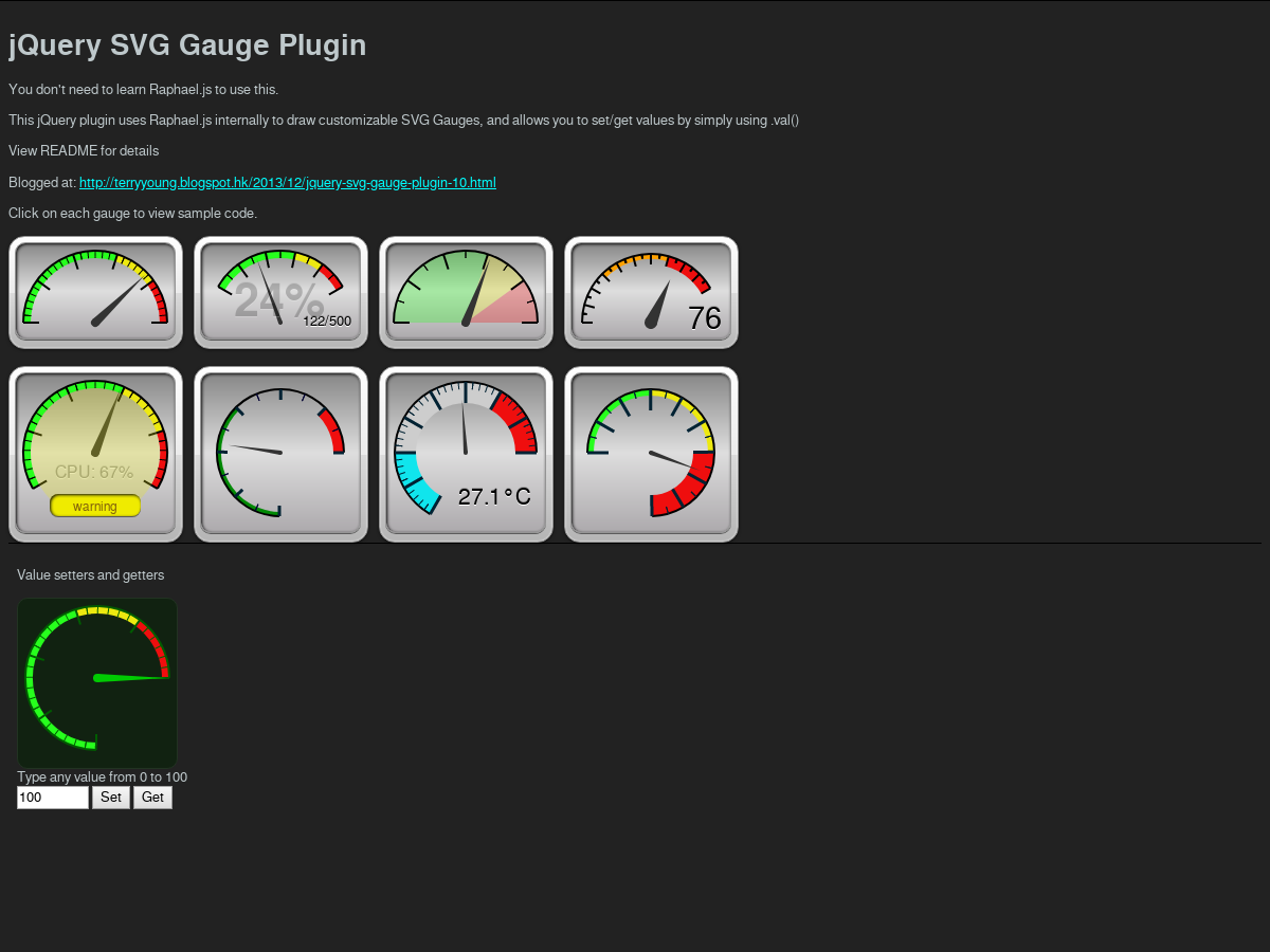 jQuery meter Plugins